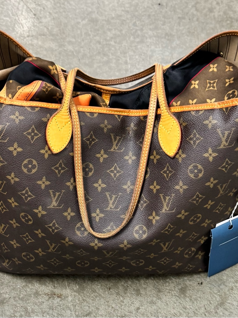 Louis Vuitton Monogram Canvas Tote in Brown and Tan